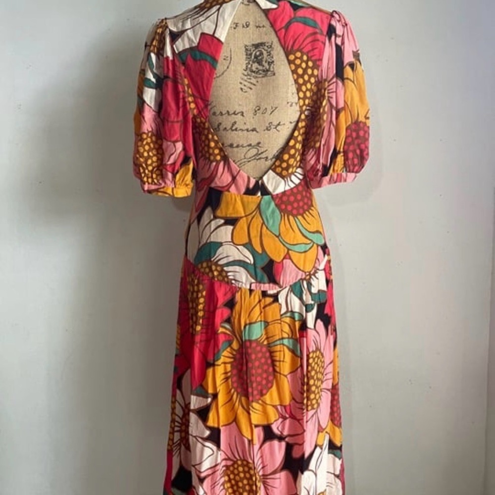 FARM Rio Colorful Floral Midi Dress - Picture 4 of 4